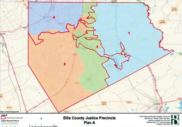 Ellis County Justice Precincts Plan A