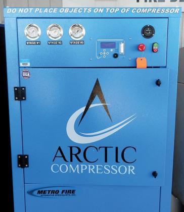 The grant was used to purchase an Artic Compressor to be used to fill Self-Contained Breathing Apparatus bottles. 