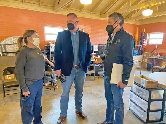 Ferris City Manager Brooks Williams and the City of Ferris hosted State Representative Brian Harrison Thursday, Jan. 6 at the Ferris & Ellis County Joint Monoclonal Antibody Center. 