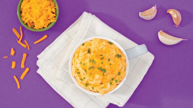“Mac” and Cheese in a Cup.