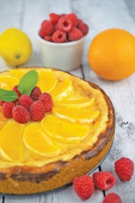 Lemon Cheesecake with Fruit