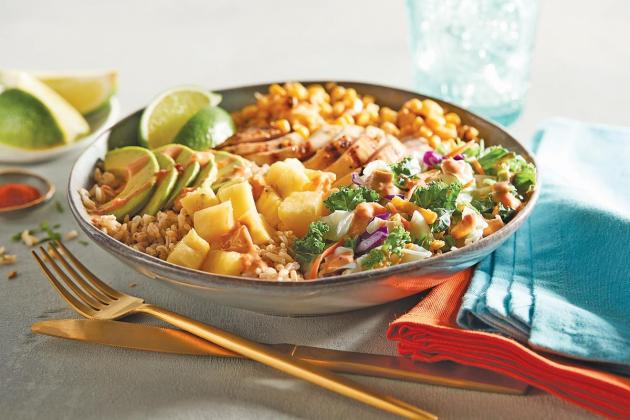 Mexican Street Corn Bowls with Grilled Chicken