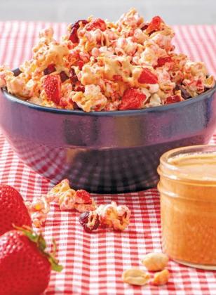 Peanut Butter and Jelly Popcorn