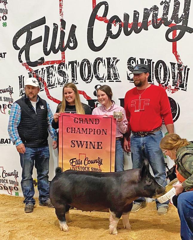 Grand Champion Market Swine: Taylor Brogdon, Red Oak FFA.