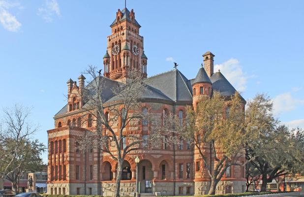 Designed by J. Riely Gordon and completed in 1897, the Ellis County Courthouse emulates the Romanesque Revival style popular during the latter half of the 19th century. Beginning Feb. 13, it will be the scene for the filming of the television series “1883: Bass Reeves.”