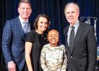 Toni Darrough with Children’s Cancer Fund Gala Chair Kimberly Schlegel Whitman and longtime Gala Honorary Co-Chairs Troy Aikman and Roger Staubach.