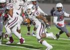 C.J. Palmer ran for 189 yards and two touchdowns as Red Oak put up double digits in each of the first three quarters and never punted in the game.