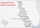 Proposed Texas High Speed Rail route.