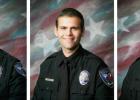 Officers Bryce Ippolito, Austin Pierce and Gabriel Young