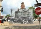“Then and Now: The Ringling Brothers visit downtown Waxahachie in 1901.” 