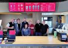 Members of the city of Ferris’ executive leadership team are shown at the community’s Starbucks’ recent soft opening.