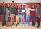 	Secondary campuses and the Education Service Center donations, totaled more than $7,500, were given to Thomas Jefferson High School.