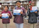 RED OAK MIDDLE SCHOOL – Nala Milburn, 1st Place Trinity Butle;  2nd Place Gabriela Torres; 3rd Place.