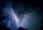 Ferris resident Terry Murphy was videoing lightening strikes toward downtown Ferris and captured this image of the funnel cloud.
