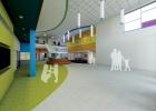 Lobby rendering of the Eddie Bernice Johnson Elementary School.